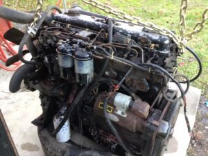 old diesel engine being repaired in south New Jersey